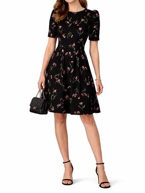 H&M Floral Black Dress